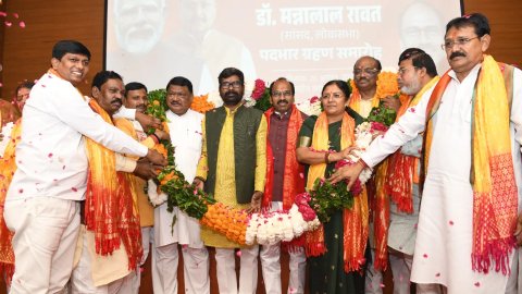 Dr. Mannalal Rawat Takes Charge as BJP ST Morcha National President