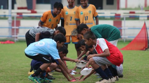 Zinc Football Academy brings academy and community youth together to celebrate National Sports Day