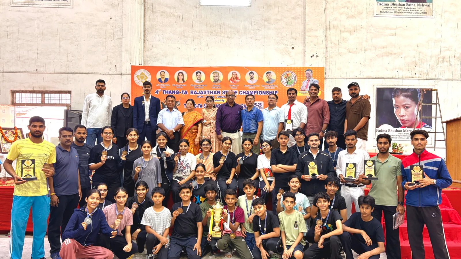 थांग-ता चैम्पियनशिप में उदयपुर का परचम, 14 स्वर्ण समेत 29 पदकों पर कब्जा