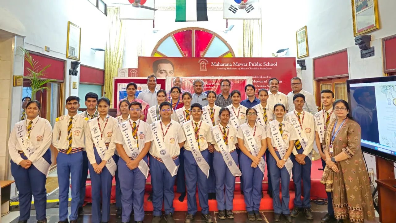 Newly Elected Interact Club Office-Bearers Take Oath at Maharana Mewar Public School