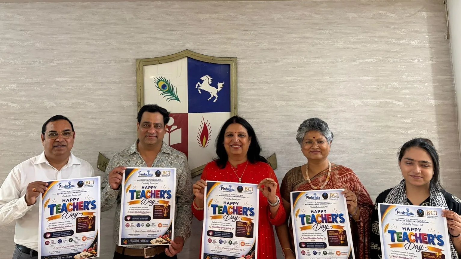 BCI and Finbrella to Celebrate ‘Happy Teachers Day’; Poster Launched