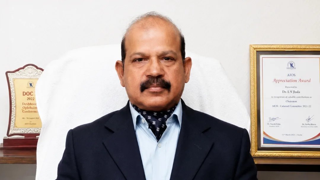 अंतरराष्ट्रीय नेत्र चिकित्सा सम्मेलन में भारत का प्रतिनिधित्व करेंगे डॉ. एल.एस. झाला