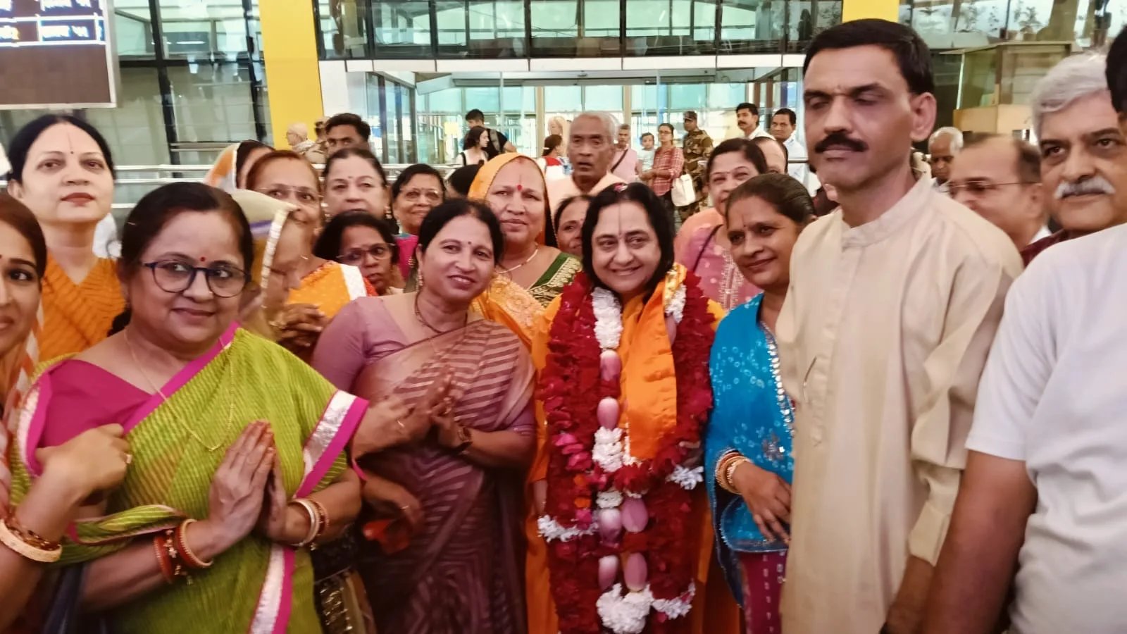 पूजनीया रासेश्वरी देवी का उदयपुर आगमन पर भव्य स्वागत, जन्माष्टमी पर आज विशेष कार्यक्रम