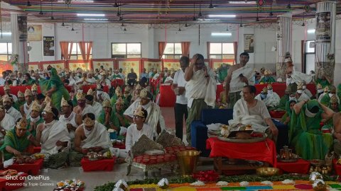 130 जोड़ों ने श्रद्धाभाव से किया उवसग्गहरं महापूजन