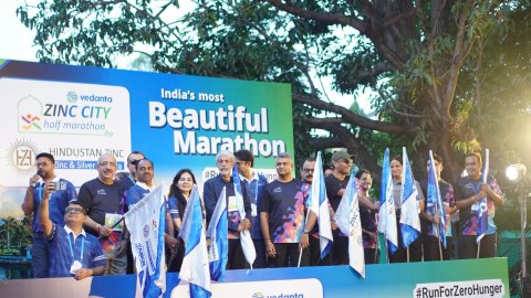 Hindustan Zinc’s 3rd Vedanta Zinc City Half Marathon a runaway success with over 9700 runners