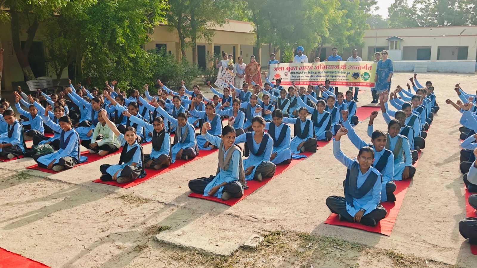गजसिंहपुर बालिका विद्यालय में नशा मुक्त समाज में नारी की भूमिका पर कार्यशाला