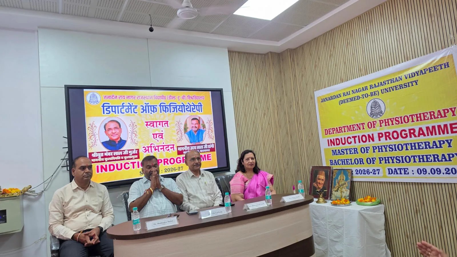 Orientation Programme Held for New Students of Department of Physiotherapy