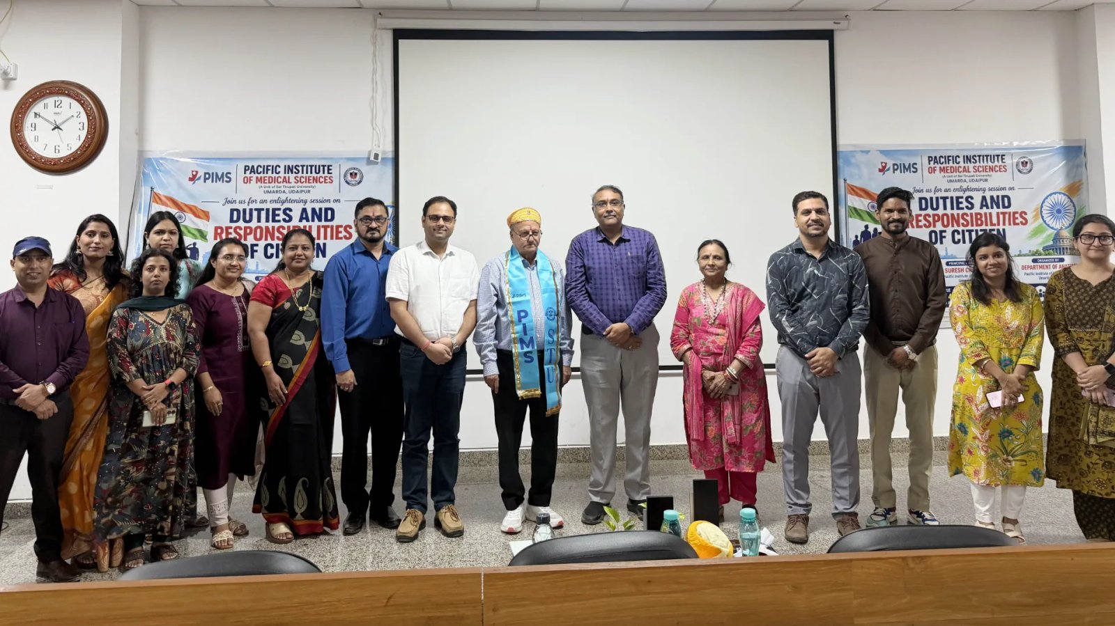 पिम्स उमरड़ा में नागरिकों के कर्तव्य एवं जिम्मेदारियां विषय पर व्याख्यान आयोजित