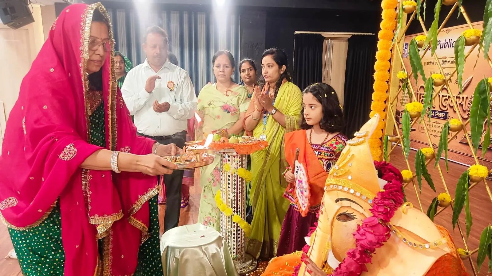 गणेश चतुर्थी श्रद्धा भाव से मनाई