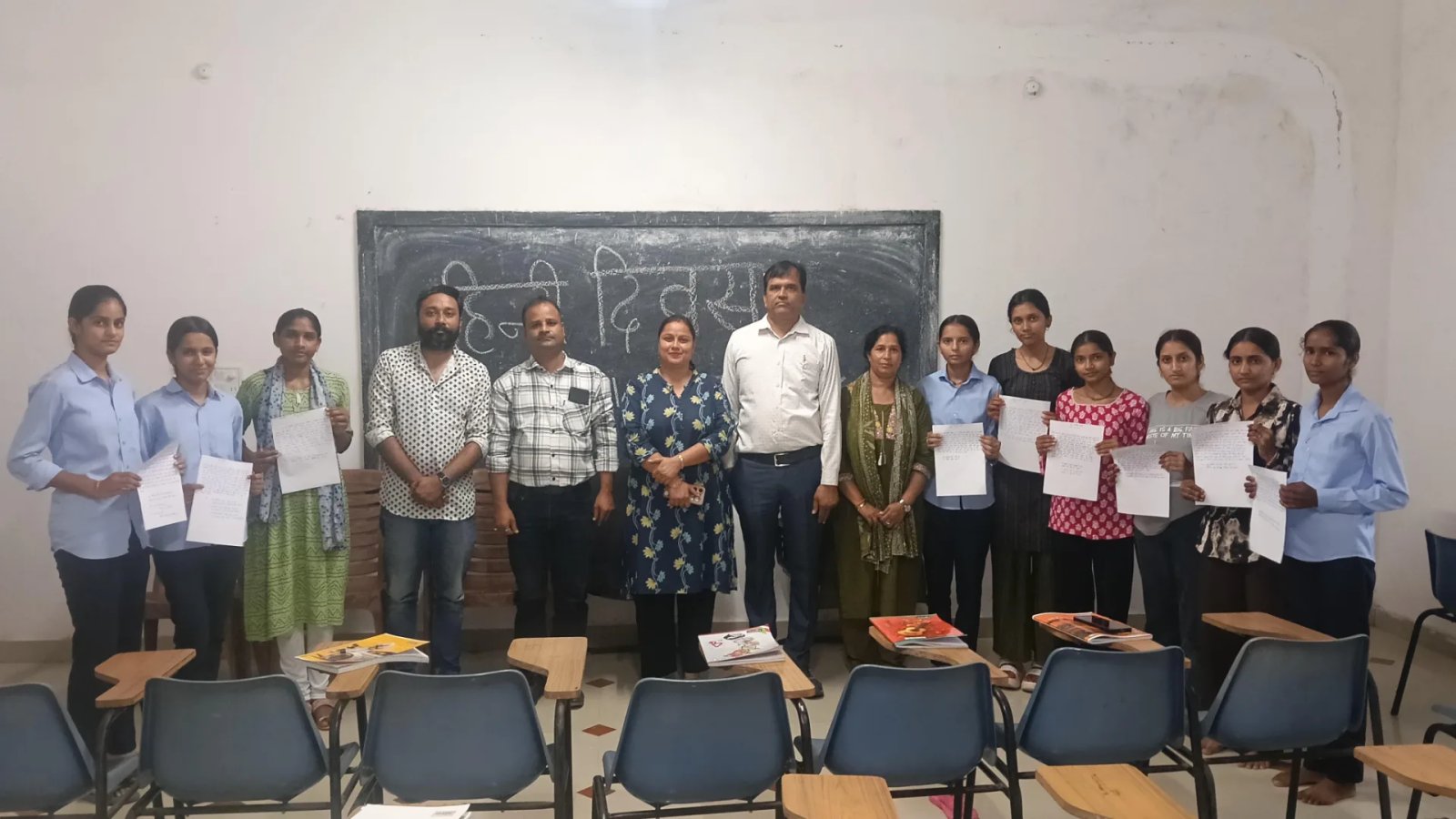 राजस्थान विद्यापीठ महाविद्यालय कुराबड़ में हिंदी सप्ताह का भव्य शुभारंभ