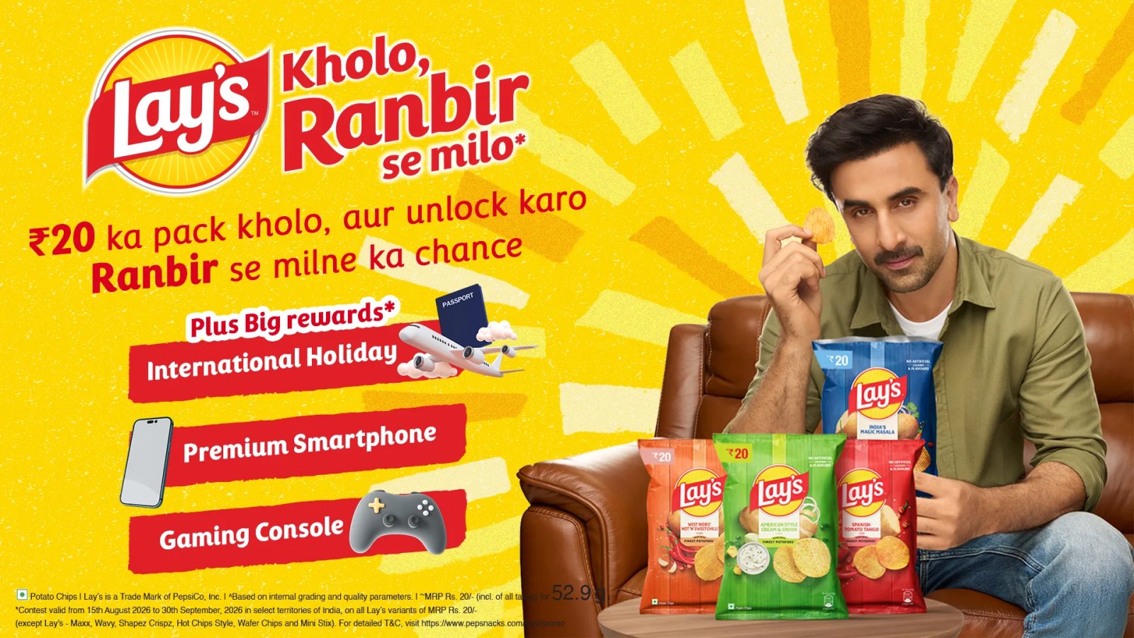 LAY’S® TURNS ITS INR 20 PACK INTO A CHANCE AT A PRICELESS FAN EXPERIENCE