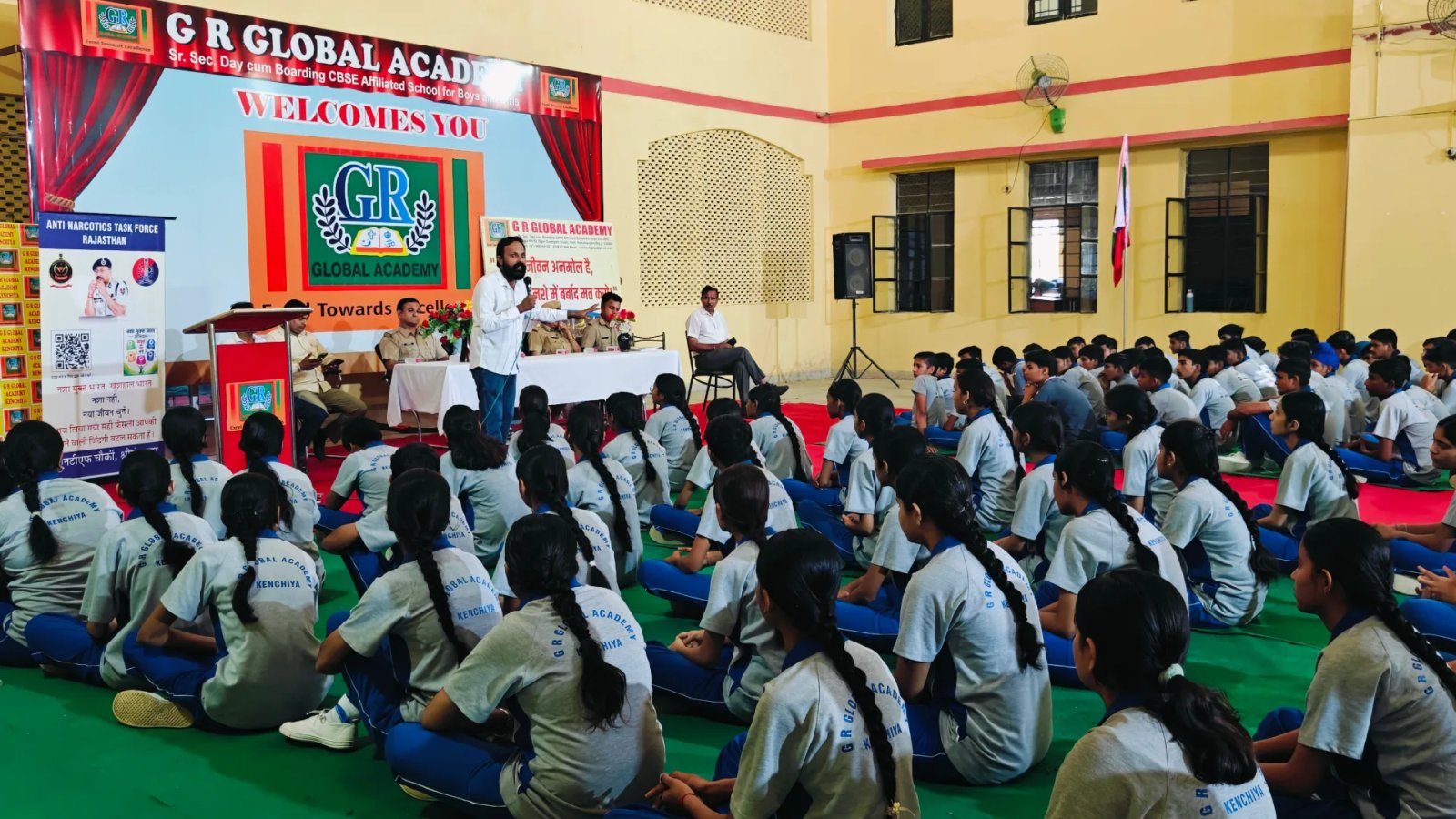 जीआर ग्लोबल एकेडमी में नशा मुक्ति जागरूकता कार्यशाला का आयोजन