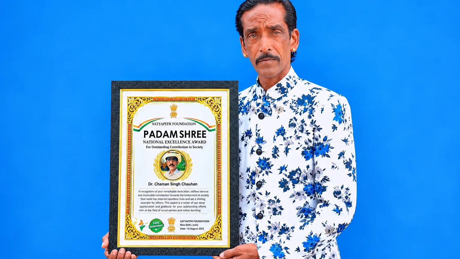 28 Years of Wildlife Conservation Earn National Recognition, Dr. Chaman Singh Chauhan Honoured with Padma Shri
