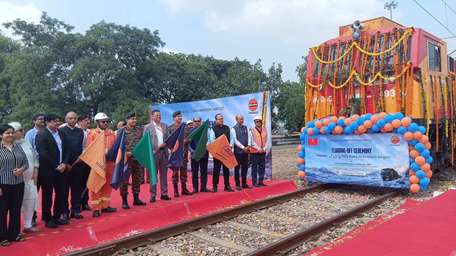 IndianOil Flags Off Maiden Rake of Xtreme Weather Grade HSD for  Indian Army’s Eastern Command