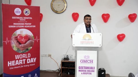 गीतांजली हॉस्पिटल में विश्व हृदय दिवस पर वरिष्ठ नागरिकों को मिला स्वस्थ हृदय का संदेश