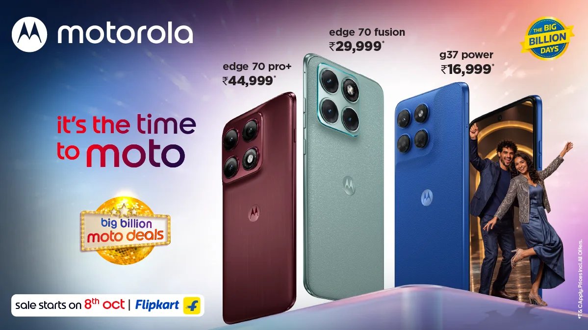 Motorola announces #BigBillionMotoDeals as part of its “It’s the Time to Moto” campaign
