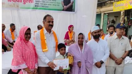 गांधी जंयती पूर्व संध्या पर वार्ड 22 में 7 वाँ सम्मान समारोह