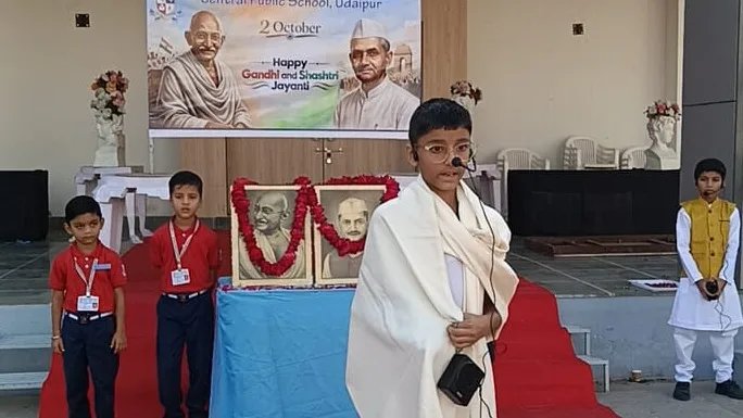 Gandhi and Shastri Jayanti Celebrated at Central Public School