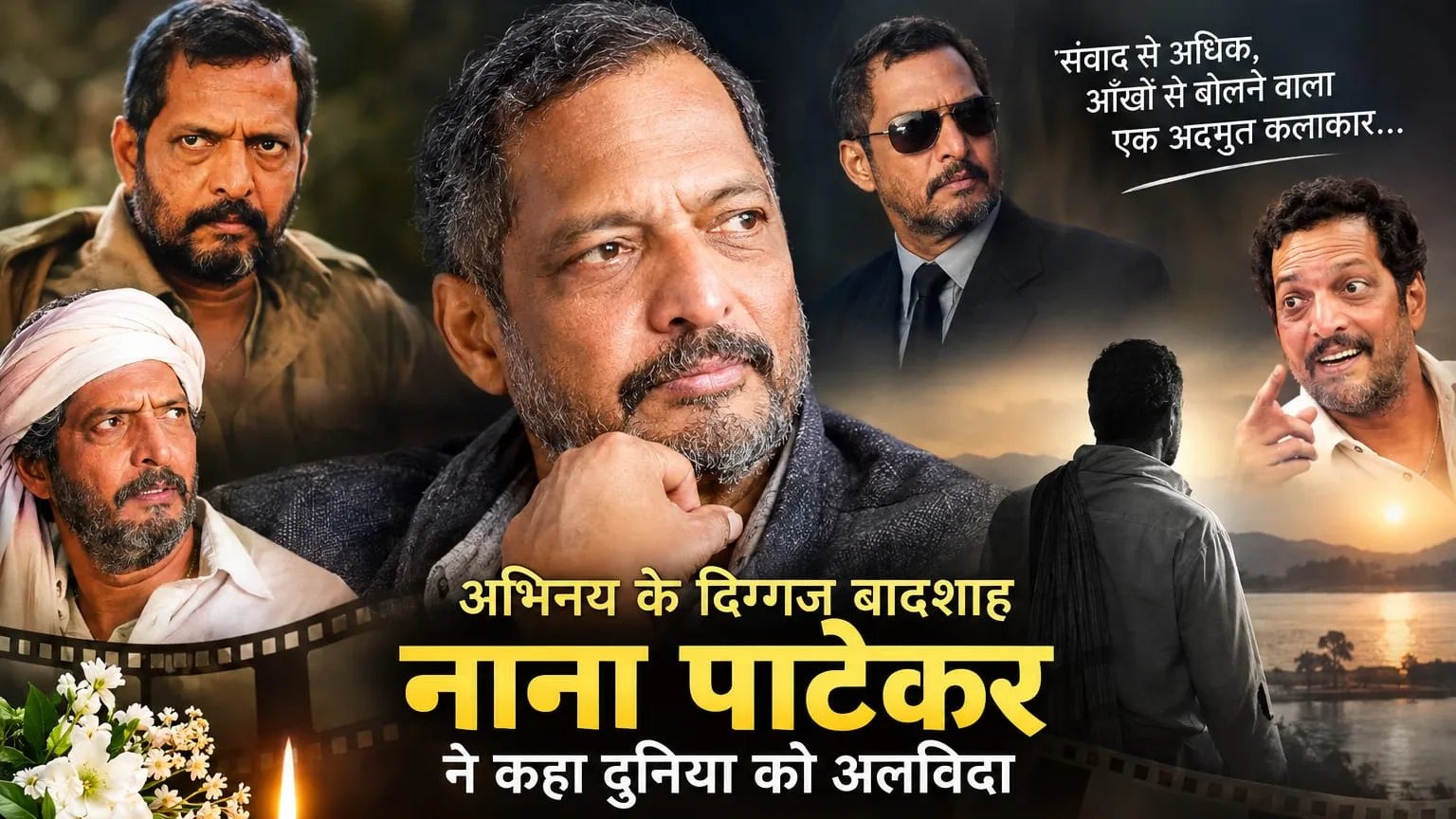 अभिनय के दिग्गज बादशाह नाना पाटेकर ने कहा दुनिया को अलविदा