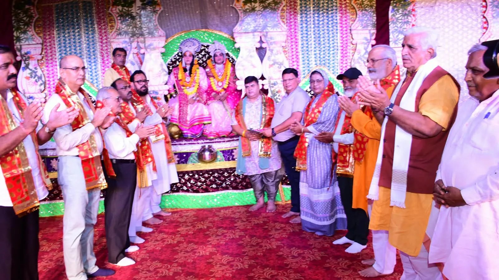 संकटमोचन हनुमान के आह्वान के साथ शुरू हुआ दस दिवसीय भव्य रामलीला का महामंचन