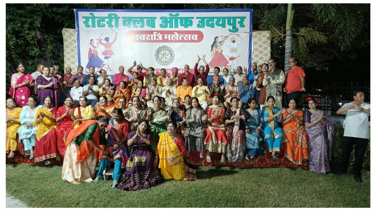 रोटरी बजाज भवन में नवरात्रि महोत्सव की धूम, पहले दिन 600 से अधिक लोगों ने किया गरबा-डांडिया