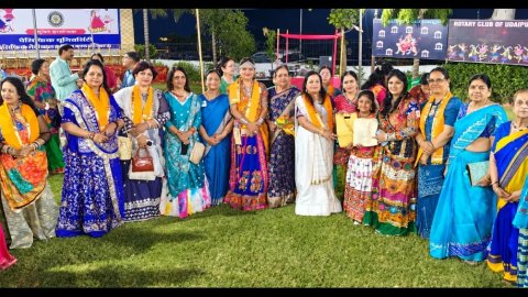 रोटरी बजाज भवन में गरबा-डांडिया की धूम, पहले दिन 700 से अधिक लोगों ने जमाया रंग