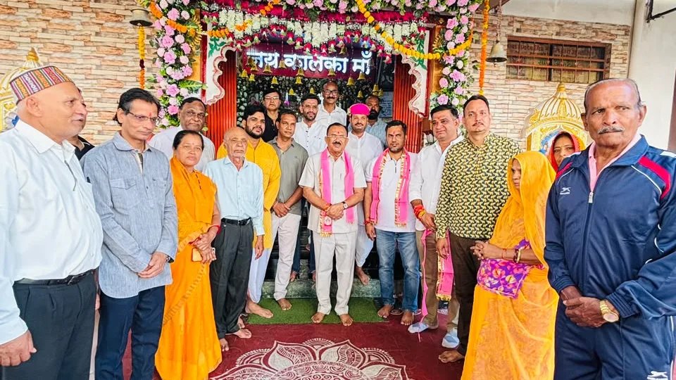 विधानसभाध्यक्ष ने किये नौ देवी मंदिरों में दर्शन