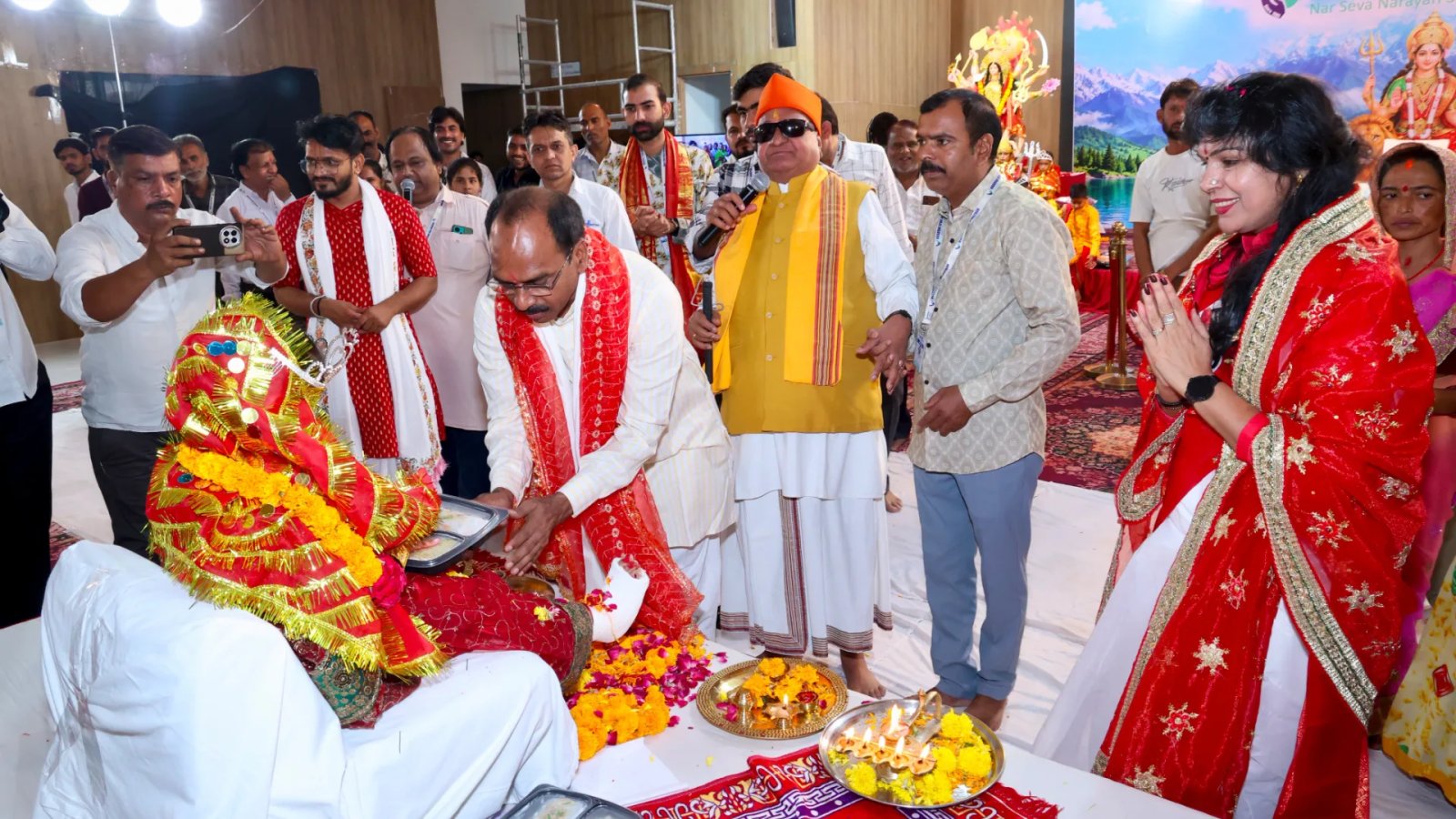 देवी भागवत की पूर्णाहुति, 501 दिव्यांग कन्याओं का महापूजन