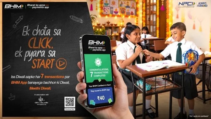 BHIM Payments App Partners with Goonj for ‘Meethi Diwali’ campaign, Supporting Education for Underprivileged Children Through Everyday Payments