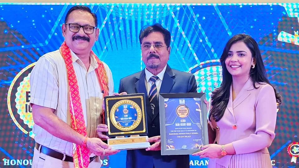 महाराणा मेवाड़ पब्लिक स्कूल को ‘एजुकेशन आइकन अवॉर्ड 2026’ से किया सम्मानित