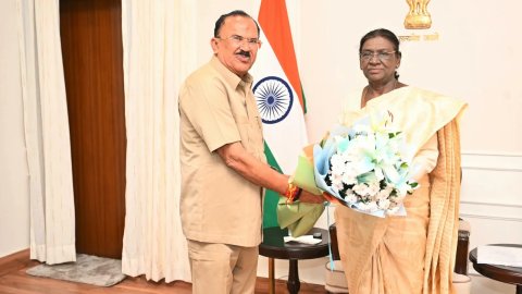 राजस्थान विधान सभा अध्यक्ष वासुदेव देवनानी की राष्ट्रपति द्रोपदी मुर्मु से भेंट