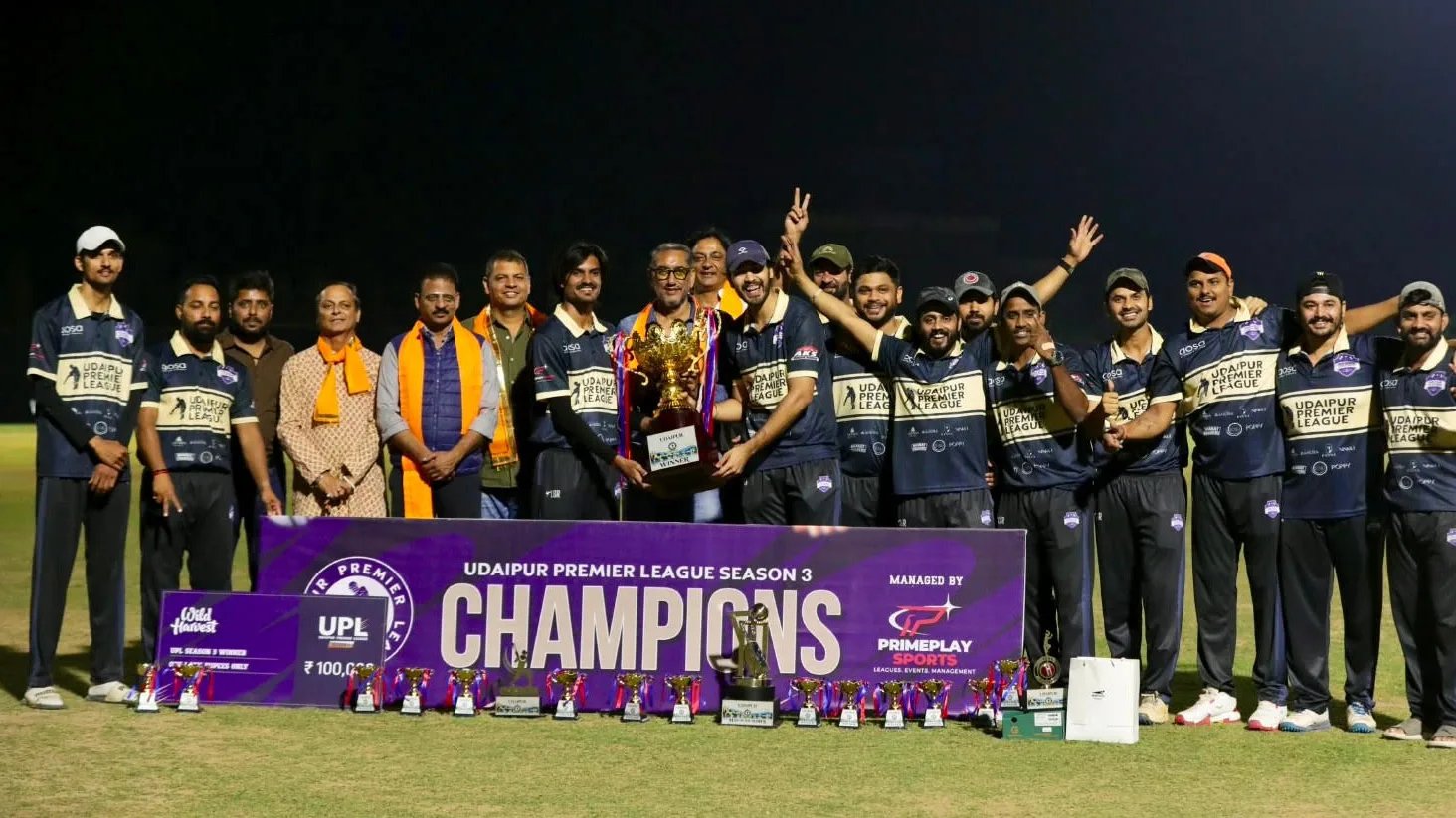मेवाड़ लेजेंड्स ने जीता उदयपुर प्रीमियर लीग सीजन-3 का खिताब, फाइनल में चेतक स्पार्टन्स को 8 विकेट से हराया