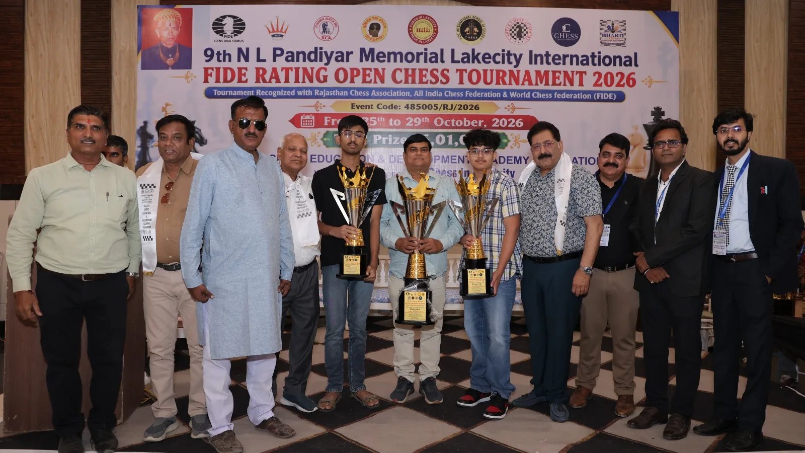 पंजाब के एफएम राम प्रकाश बने लेकसिटी इंटरनेशनल शतरंज टूर्नामेंट के चैंपियन