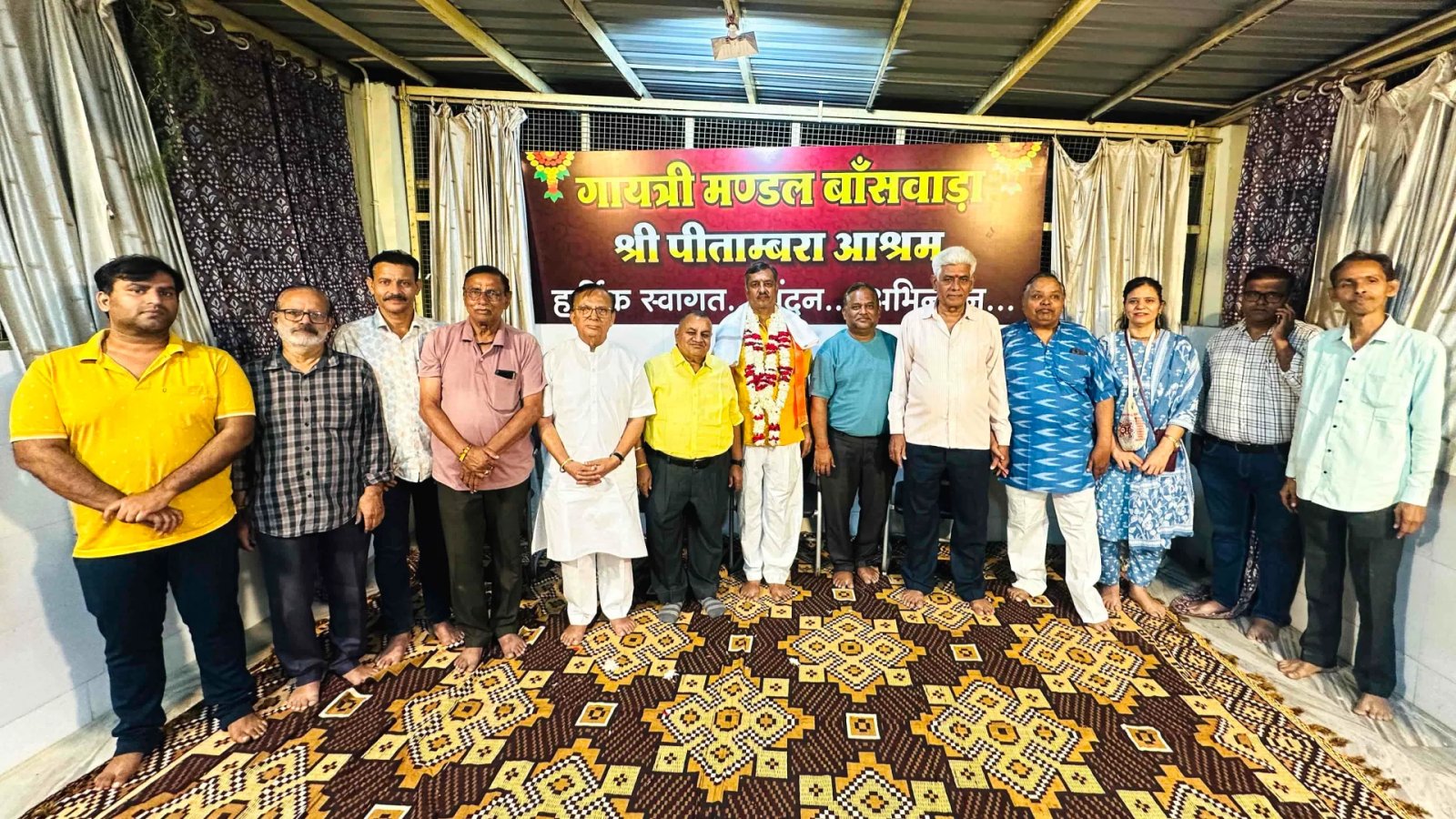 शरदोत्सव दुर्गार्चन महोत्सव के आयोजक पं. ललित आचार्य का अभिनन्दन